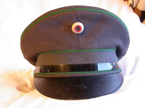 Bundeswehr peaked caps.