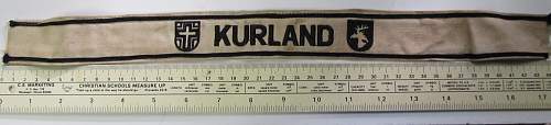 Kurland &quot;Courland&quot; Norway Campaign Cuff Title