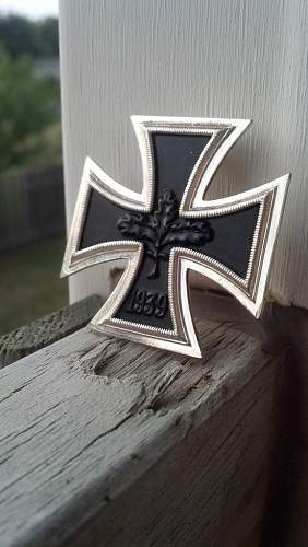 Info about 1957 Iron Cross and War Merit Cross.