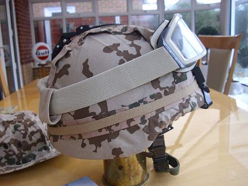 Bundeswehr steel helmets.