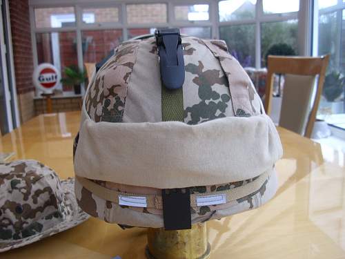 Bundeswehr steel helmets.