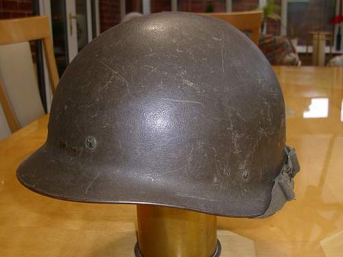 Bundeswehr steel helmets.