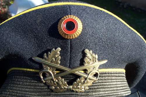 Bundeswehr peaked caps.