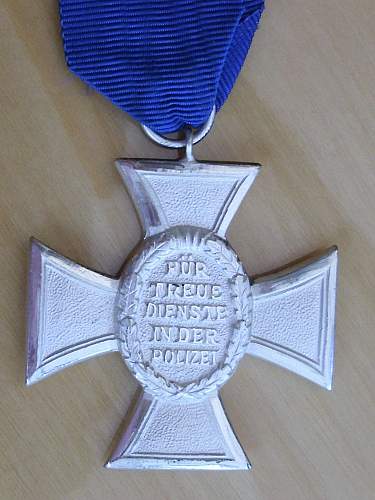 57er Police long service medals.