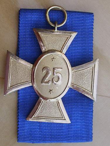 57er Police long service medals.