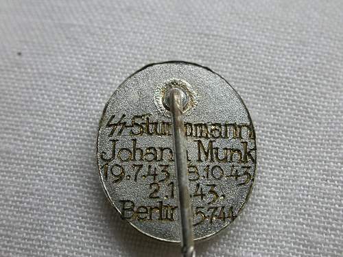 ss inscribed swb stick pin