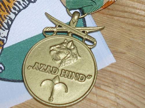 Souval Azad Hind Tamgha-i-Bahaduri medal...................