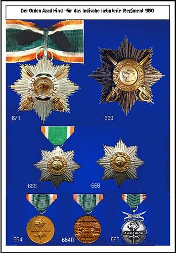 Souval Azad Hind Tamgha-i-Bahaduri medal...................