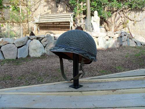 Bundeswehr steel helmets.