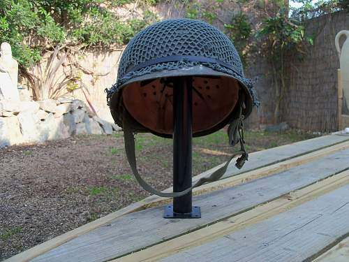 Bundeswehr steel helmets.