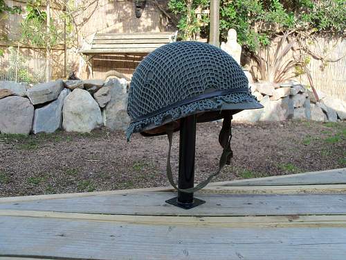 Bundeswehr steel helmets.