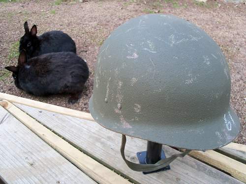 Bundeswehr steel helmets.