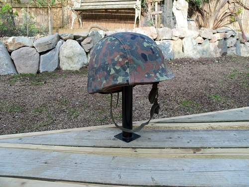 Bundeswehr steel helmets.