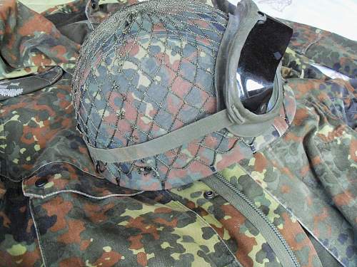 Bundeswehr steel helmets.