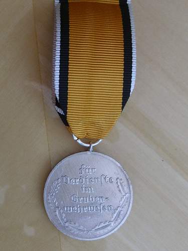 57er Mine Rescue Medal (Grubenwehr Ehrenzeichen)