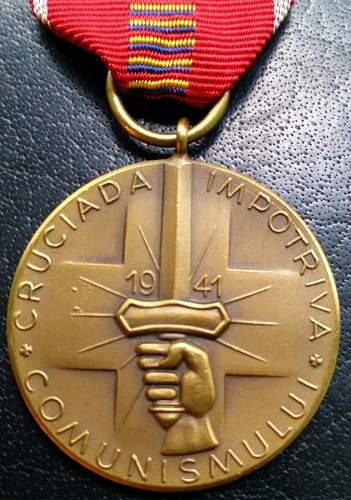 Post war &quot;Crusade Against Communism&quot; medal........