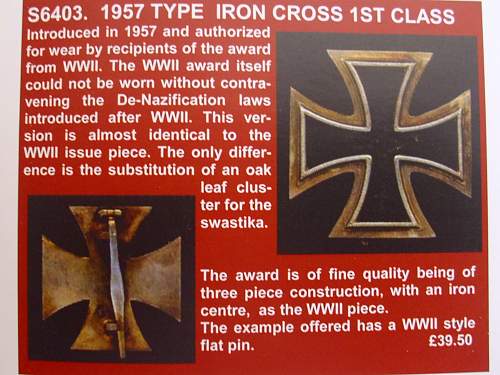 Fake 1957 Knights Cross &quot;The Morigi Fake&quot;.