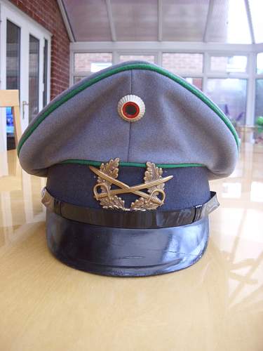 Bundeswehr peaked caps.