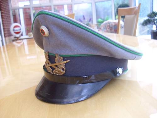 Bundeswehr peaked caps.