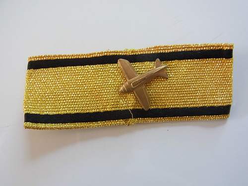 Post war aircraft destruction badge in Gold.....................