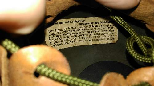 Bundeswehr steel helmets.