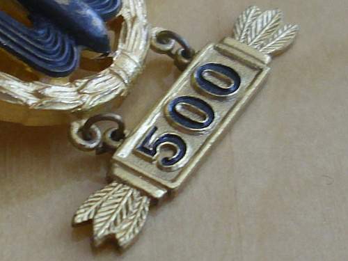 57er LW Bomber clasp with &quot;500&quot; pendant............