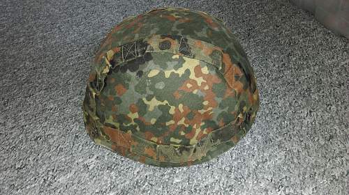 Bundeswehr steel helmets.