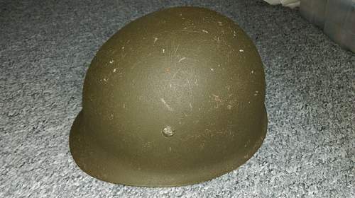 Bundeswehr steel helmets.