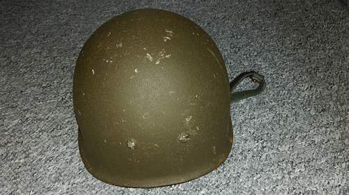 Bundeswehr steel helmets.