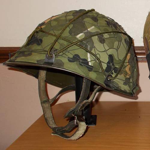 Bundeswehr steel helmets.