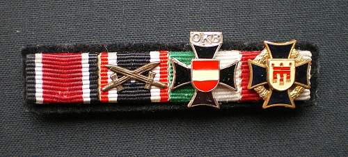 Austrian veteran's ribbon bar