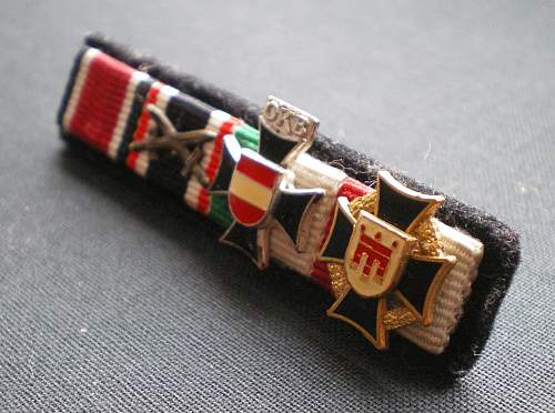 Austrian veteran's ribbon bar