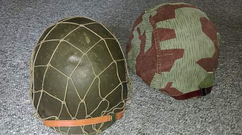 Bundeswehr steel helmets.