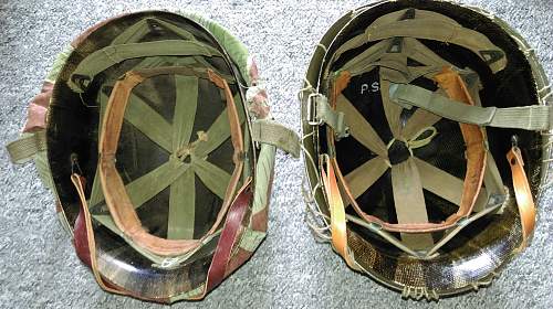 Bundeswehr steel helmets.