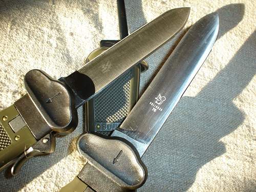 German post war gravity knife.