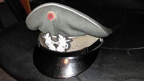 Bundeswehr peaked caps.