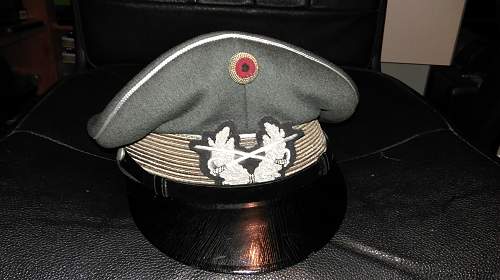 Bundeswehr peaked caps.