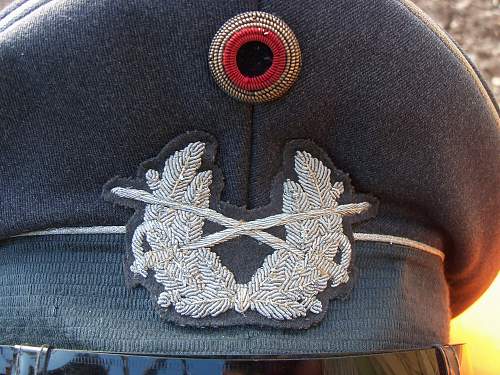 Bundeswehr peaked caps.