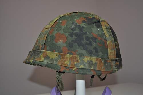 Bundeswehr steel helmets.