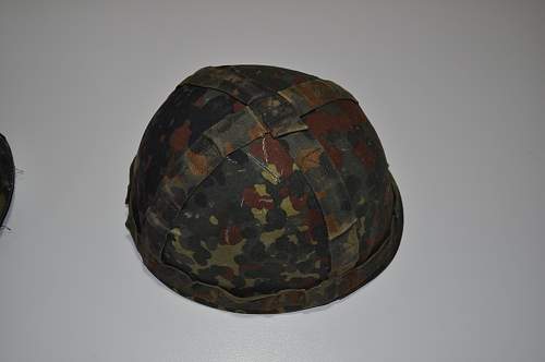 Bundeswehr steel helmets.