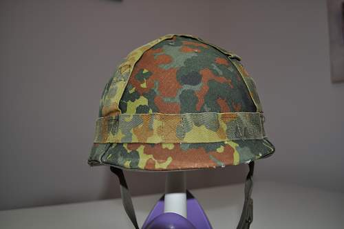 Bundeswehr steel helmets.