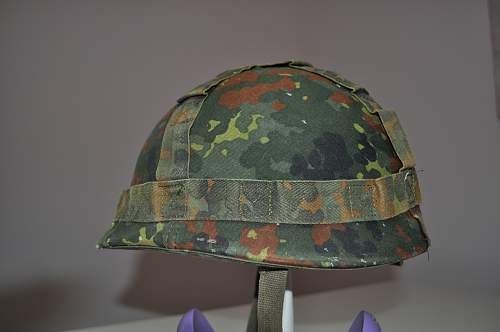 Bundeswehr steel helmets.