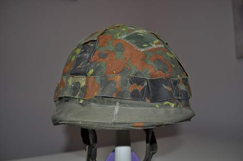 Bundeswehr steel helmets.