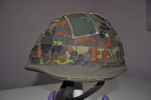 Bundeswehr steel helmets.