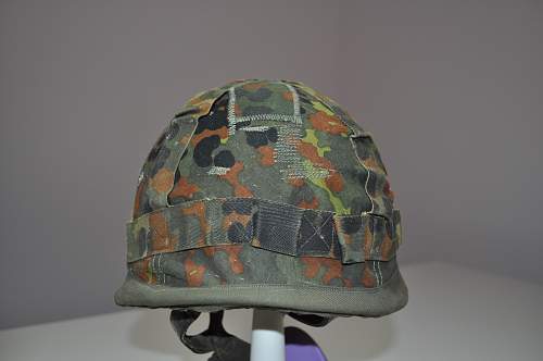 Bundeswehr steel helmets.