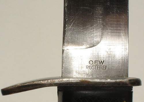 scarce BW fighting knife