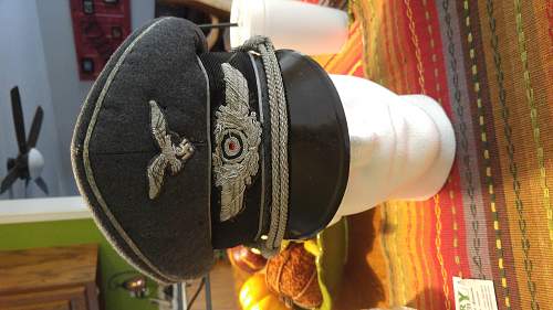 Luftwaffe officer visor cap authenticity