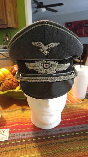 Luftwaffe officer visor cap authenticity