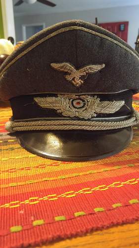 Luftwaffe officer visor cap authenticity