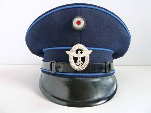 Original unknow police visor.. or post war trap?